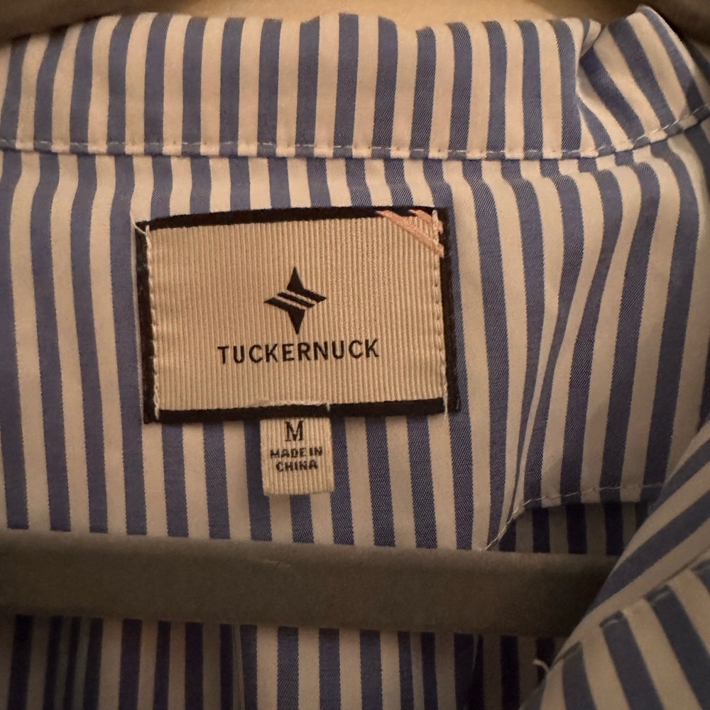 Tuckernuck Light Blue Striped Button Down Shirt - image 3